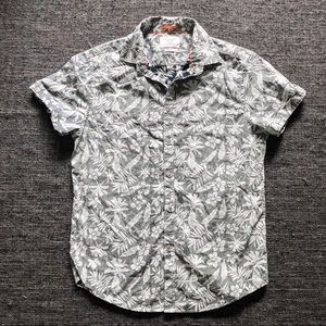 Casual Hawaiian Print Button Up